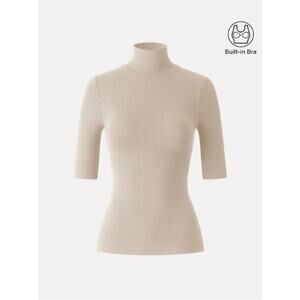 OGL LiteWarm Essential Turtleneck Elbow Length Sleeve Brami SIZE M NWT